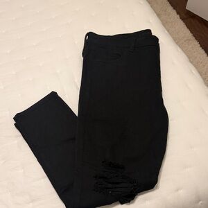 American Eagle Black Distressed Jeans